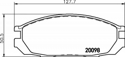 HELLA PAGID 8db355006251 -  Комплект тормозных колодок, дисковый тормоз